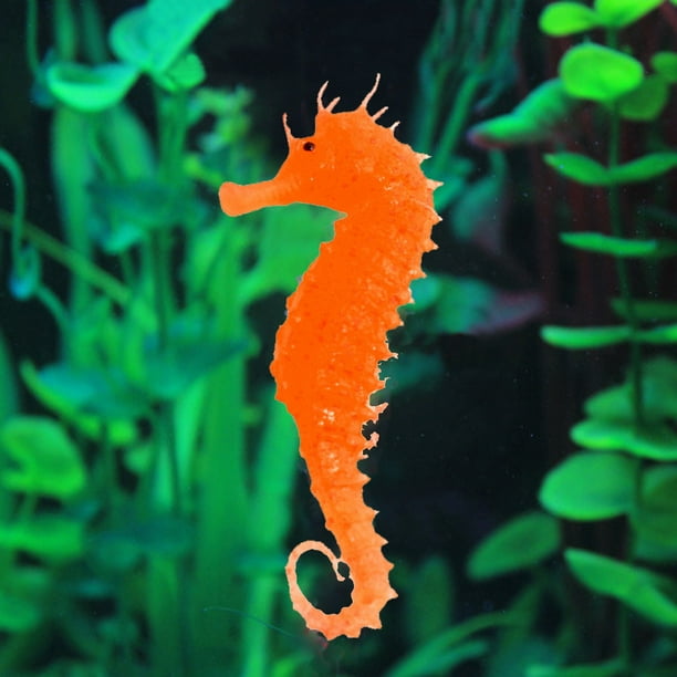Aquarium Silicone Fish Tank Landscaping Decor Glowing Effect Animal Ornament